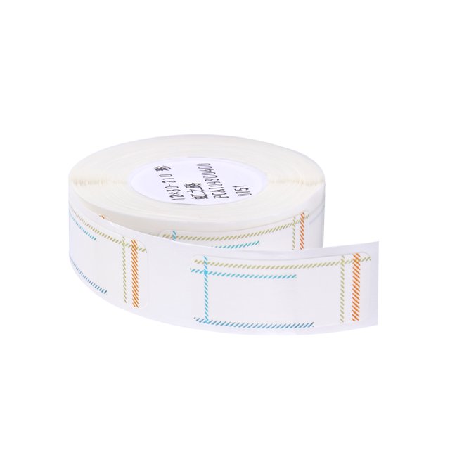 Etiqueta de impresión térmica de papel, código de barras, precio, tamaño, nombre, etiquetas en blanc Abanopi Línea