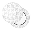 thumbnail image 2 of Fotbe Poodle Dog Stool Covers Round,Waterproof Round Bar Stool Covers Bar Chair Covers Washable Stool Cushion Slipcover for 12-14 Inch Chair-, 2 of 7