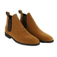 thumbnail image 2 of Botas de gamuza para hombre, botines de piel sintética para ocio, cómodos, sin cordones, de caña baja, informales, color amarillo 42 (260 mm/10,2 pulgadas), 2 of 15
