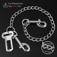 Mogoko Stainless Steel No chew Dog Car Seat Belt, Pet Vehicle Safety