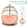thumbnail image 4 of SWITTE Wicker Pet Bed Hammock Hanging Swing Pet Bed Dog & Cats Indoors & Outdoors,Pink, 4 of 6