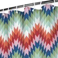 thumbnail image 3 of Colorful Geometric Chevron Pattern Shower Curtain 72"x72" ,Bathroom Decorative Shower Curtains Set with 12 Hooks,Modern Waterproof Washable Shower Curtain, 3 of 6