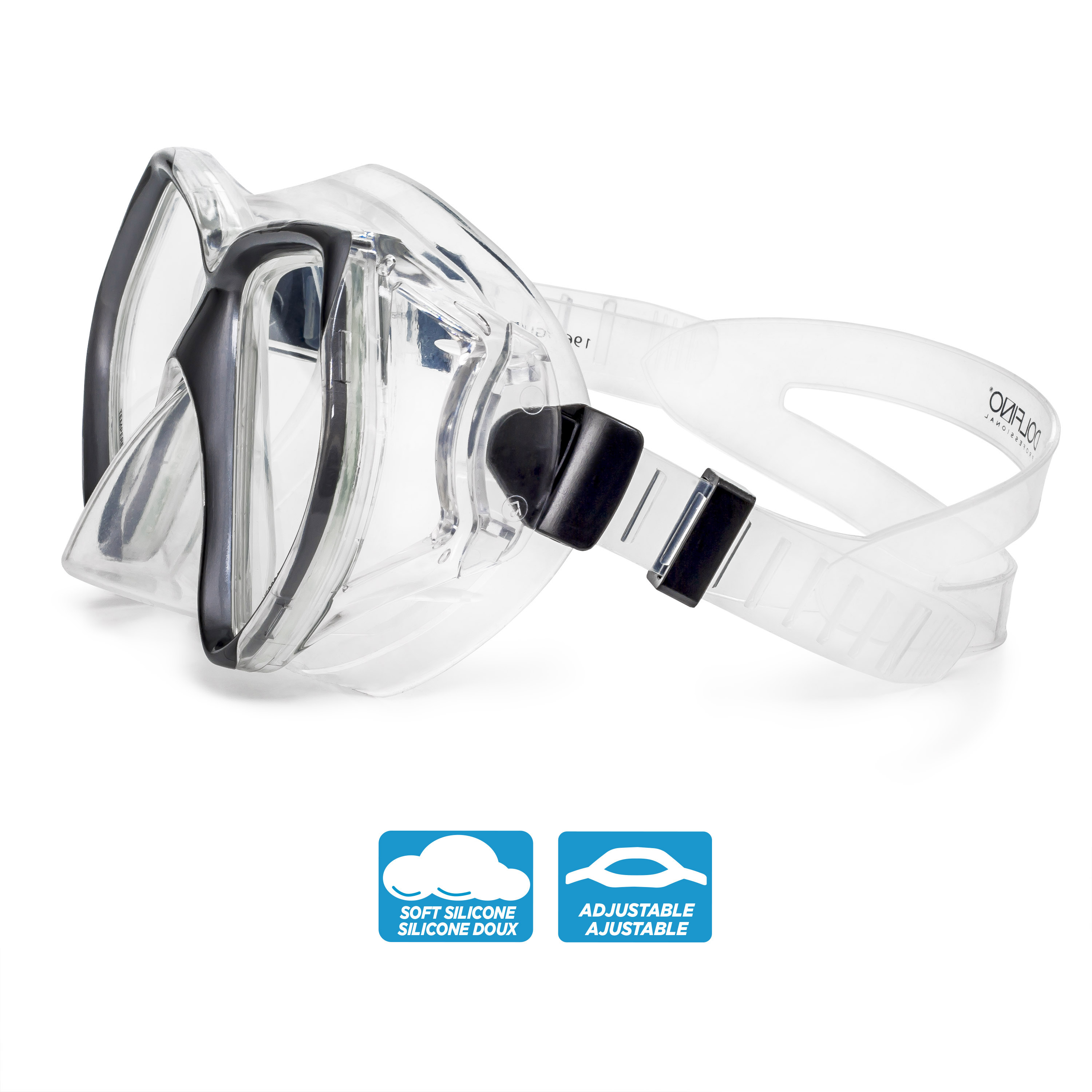 Dolfino Dyna 5-Piece Snorkel Set with Carry Bag photo 4