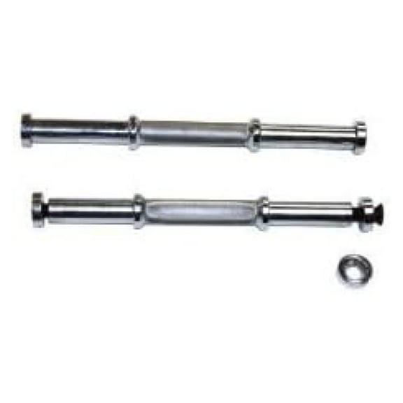Dumbbell Handles Pair - 1.0625" Diameter - 1045 Cold Roll Steel - Triple Plated - for 2.5-10 lb Plates - Professional Grade SDH-1