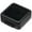 Black-Square, variant on Rectangle Small Loose Gemstone Display Box with Top Lids Silver