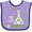 Lavender and Purple, variant on Inktastic Made with Lots of Love and Science Heart Bubbles in a Beaker Boys or Girls Baby Bib