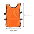 thumbnail image 3 of Monyance Training Vest 6pcs Orange Football Vest Kids Breathable Pinnies Scrimmage Vest Football Training Waistcoat Clothes for Child(19.29X11.61X0.08Inches), 3 of 10