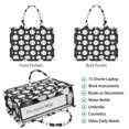 thumbnail image 2 of Large Capacity Tote Bag,Black White Baseball Stars Pattern Handbag Fashion Luxury Tote Bag,15.7"x13"x 5.1" Inches,Laptop Compatible, 2 of 6