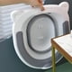 thumbnail image 5 of Baño de asiento plegable sobre el asiento sin cuclillas para asiento de inodoro, lavabo de de asiento Gris Colcomx Bañera de asiento para inodoro, 5 of 8
