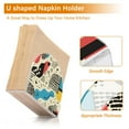 thumbnail image 5 of Yayeee Napkin Holder for Table Set of 2 Kitchen Paper Tissue Organization, Blue Retro Print, 5 of 8