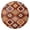 Diamond Pattern (17), variant on Elasticized Round Tablecloth Bohemian Floral Pattern, Secure Fit for 52-56 Inch Tables, Vibrant Table Cover for Indoor Outdoor Use
