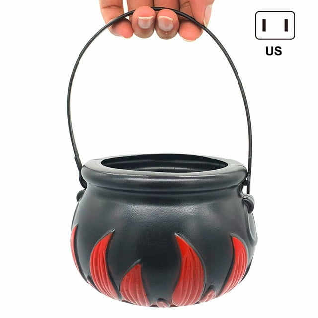 Halloween Witch Jar Mist Maker Light Unique Design Color Changing for Halloween Desktop Decoration