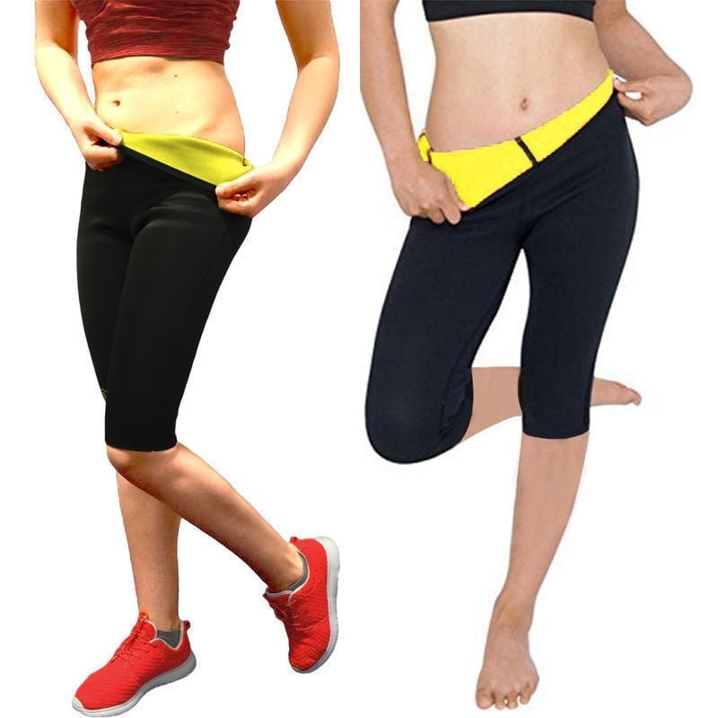 New Women Neoprene Body Shaper Set Slim Waist Pants Belt Yoga Sweat Shapers Hot 