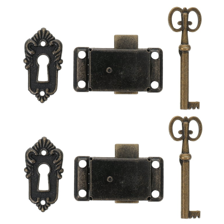 Frcolor Lock Boxlocks Jewelry Latch Lock Case Vintage Hasp Latches  Cabinetwoodencatch Trunk Suitcase Catch Hasp Mortise Chinese 