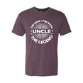 thumbnail image 2 of Wild Bobby, Uncle Man Myth Legend Funny Dad Uncle Papa Granpa Dad Gift, Father's Day, Men Premium Tri Blend Tee, Vintage Purple, Medium, 2 of 4