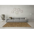 thumbnail image 3 of Ahgly Company Indoor Rectangle Abstract Brown Modern Area Rugs, 2' x 5', 3 of 4