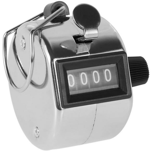 MesaSe Hand Tally Counter Clicker Tally Counter 4-Digit Palm Click Counter Manual Mechanical Handheld Clicker Counter with Finger Ring for School Golf Knitting Row Crochet