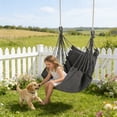thumbnail image 6 of Ohmyroo Hammock Swing Chair with Spreader Bar Hanging Rope Seat for Indoor Bedroom and Outdoor Garden, 6 of 6