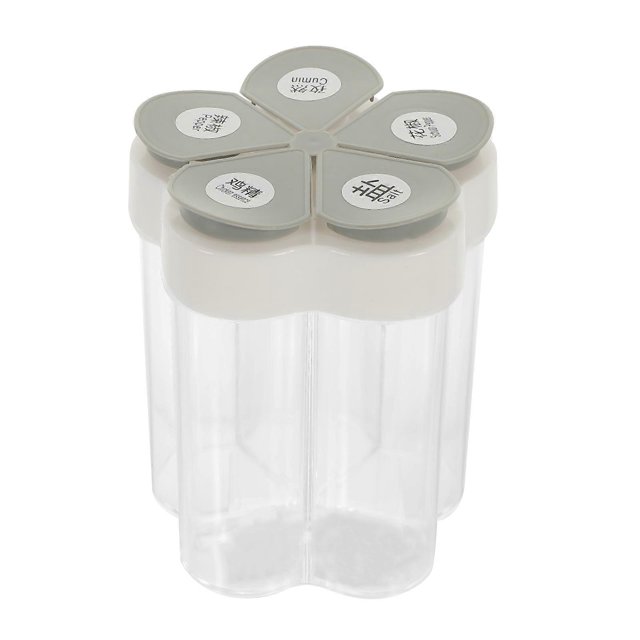 Spice Container 5 in 1 Seasoning Bottle Salt and Pepper Shaker Spice Jars for Home