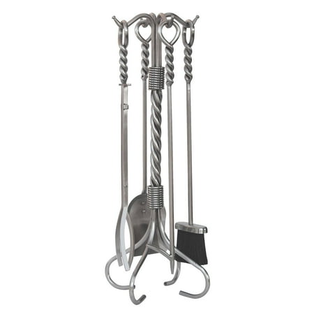 

UniFlame 5-Piece Stainless Steel Twist Fireplace Tool Set