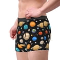 thumbnail image 5 of Salouo Planets In Deep Space Print Men's Boxer Briefs,Breathable Underwear Elastic Waistband Briefs for Men -X-Large, 5 of 8