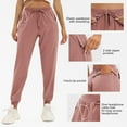 thumbnail image 2 of SPEEDRUN Womens Golf Pants with Zipper Pockets Casual Drawstring Elastic Sweatpants Quick Dry Lounge Yoga Joggers for Women Business Work Pants, 2 of 6