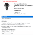 thumbnail image 2 of Front Splash Shield Retainer - Compatible with 2007 - 2013 Honda CR-V - Dorman, 2 of 2