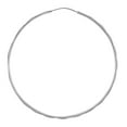 thumbnail image 3 of Wellingsale Ladies 14k White Gold Polished 1.5mm Diamond Cut Faceted Endless Hoop Earrings (45 x 45 mm), 3 of 7