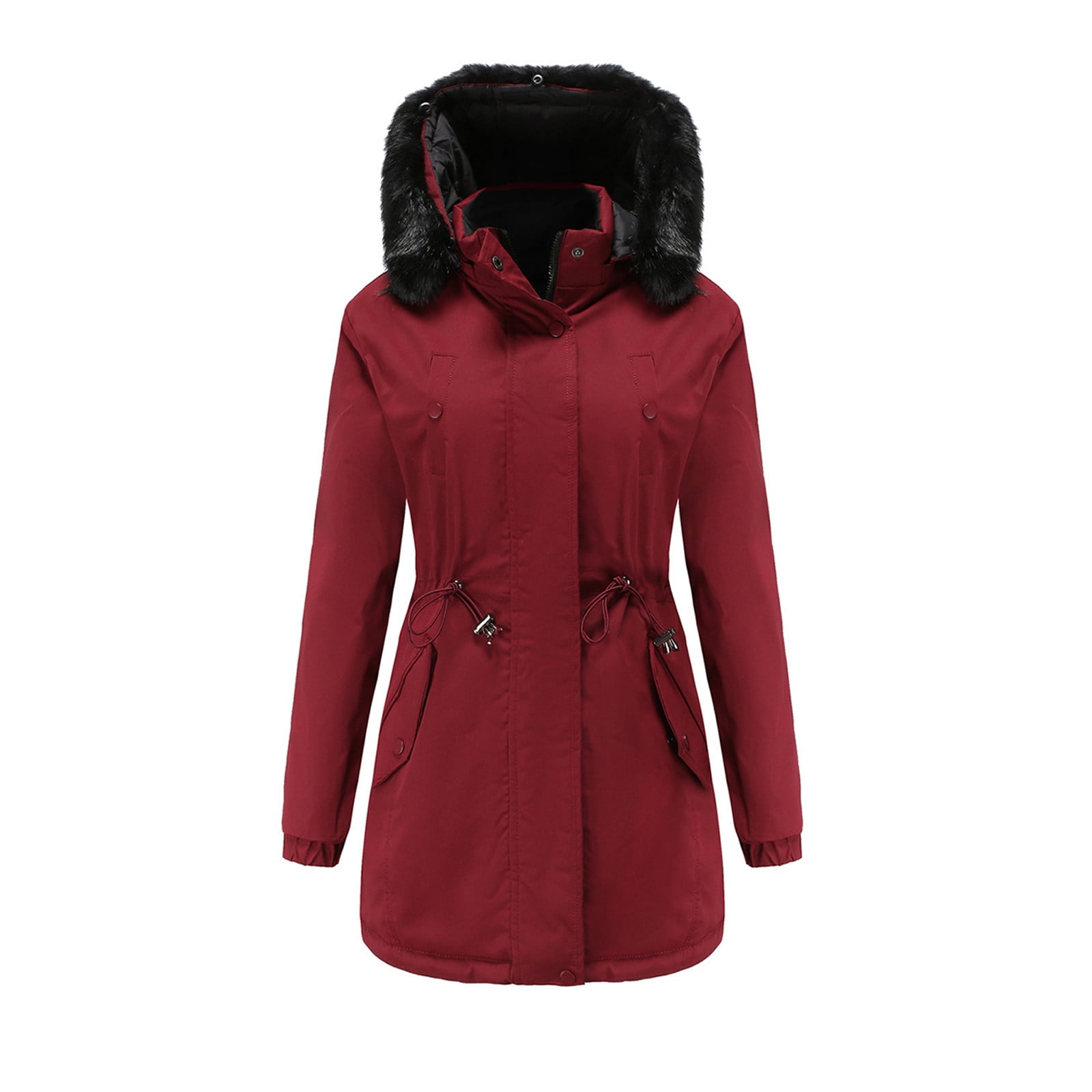 Winter Coats Jackets for Women Thick Warm Fleece lined parka jackets