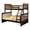Java Brown, variant on BEKids Traditional Wood Twin/Full Bunk Bed with Slats in Java Brown