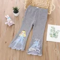 thumbnail image 2 of Temporada de primavera 2023, pantalones acampanados para niñas, prendas de vestir exteriores elegantes, pantalones versátiles de moda para niños, recién llegados, 2 of 5