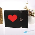thumbnail image 4 of Coofit Photo Scrapbook Creative Decorative Heart Shaped Photo Album DIY Scrapbook, 4 of 10