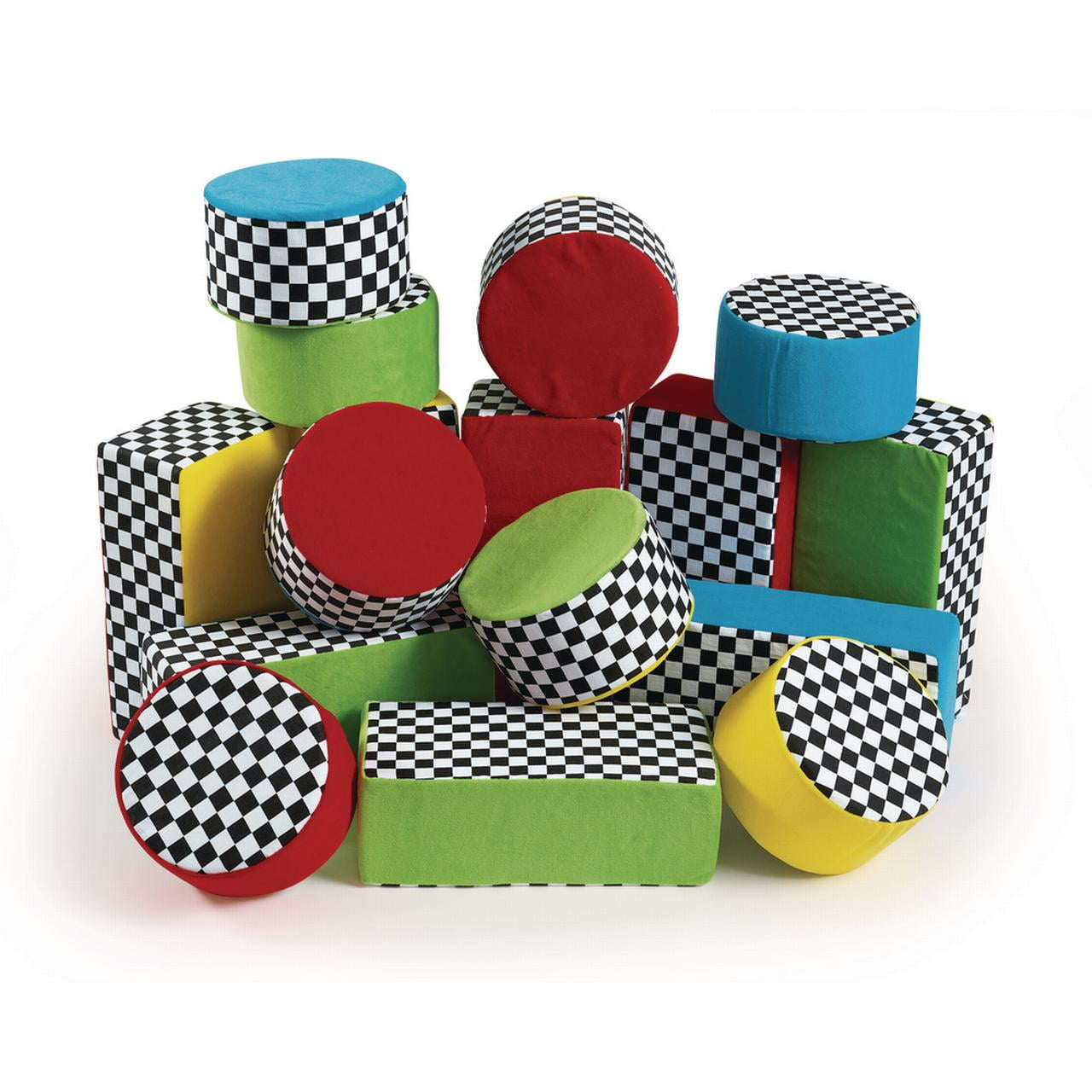 Excellerations Soft Baby Bricks & Cakes Plush Blocks Set (Item BABYALL)