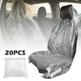 thumbnail image 1 of HLONK 20Pcs Disposable Seat Covers Plastic Car Seat Cover Dustproof Car Seat Protector(Transparent), 1 of 9