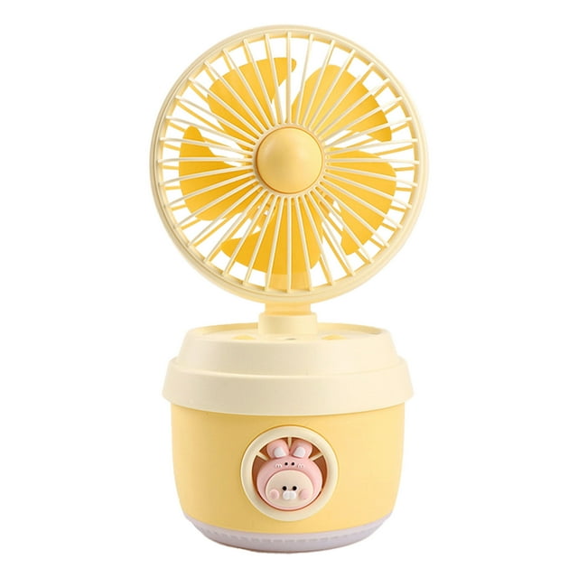 Ohufall USB Rechargeable Portable Misting Cooling Fan Spray Humidifier For Dorm Office Desktop