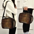 thumbnail image 5 of FORMRS Student Lunch Bag Insulated Reusable Cooler Box with Zipper Pockets, Wood Grain, 5 of 9
