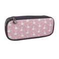 thumbnail image 2 of Lsque Rabbit And Flower Printed Big Capacity PU Leather Pencil Case Large Pencil Pouch Stationery Pen Bag Pencil Holder for Teen, 2 of 6