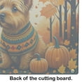 thumbnail image 5 of Carolines Treasures DAC1061LCB 15 x 12 in. Unisex Norwich Terrier Fall Glass Cutting Board - Large, 5 of 5