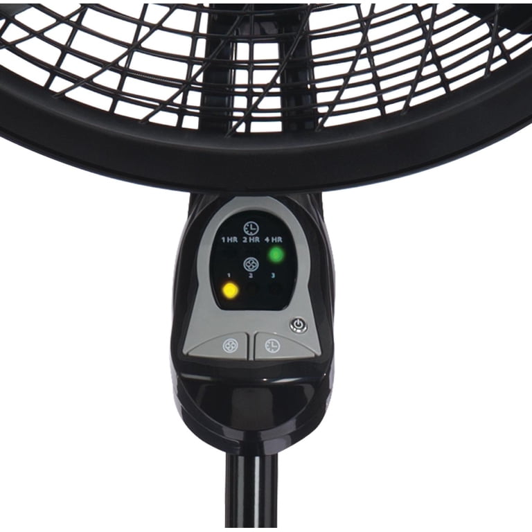 Lasko 18 3-Speed Oscillating Cyclone Pedestal Fan with Remote and Timer,  1843, Black - Walmart.com