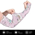 thumbnail image 3 of Fotbe Llama Unicorn and Rainbow UV Sun Protection Arm Sleeves - Tattoo Cover Up - Basketball Arm Sleeve UPF 50 Cooling for Men Women, 3 of 8