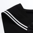 thumbnail image 3 of Oyolan Chemise d'Uniforme pour Femmes Col Marin Haut Faux Col Châle Wraps pour Chandail Chemise Robe Noir Taille Unique, 3 of 5