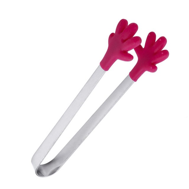2 Pcs Mini Pinces en Silicone Portables en Forme de Main pour Muffins Pancakes Biscuits Pinces à Chocolat Clips de Service Gadgets de Cuisine