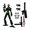 E, variant on 3D Printed Already Assembled Tight Joints Action Figures 13 Robot | Multi Interchangeable Hands & Weapons Flexible Poseable Joint Humanoid Model, Collectors & Game Lovers