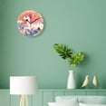 thumbnail image 4 of 14 Inch Wall Clock Battery Operated Silent Clock Decorative for Office, Kitchen, Outdoor, Living Room，Cartoon Unicorn Pink Music Notes Cloud Multicolor, 4 of 4