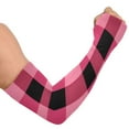 thumbnail image 2 of ALAZA Checkered Pink Grid Print UV Sun Protection Arm Sleeves UPF 50+ Compression Cooling Sleeve 1 Pair, 2 of 7