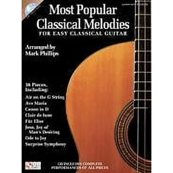 Cherry Lane Most Popular Classical Melodies for Easy Classical Guitar Guitar Series Softcover Audio Online