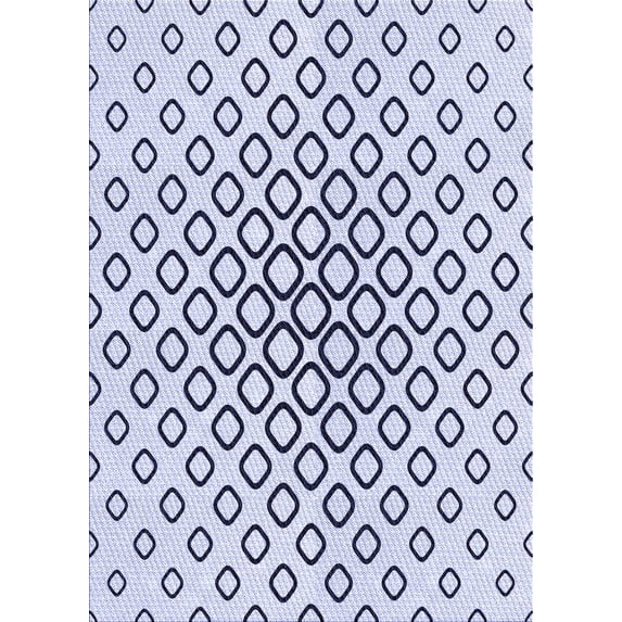 Ahgly Company Machine Washable Indoor Rectangle Transitional Lavender Blue Area Rugs, 3' x 5'