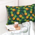 thumbnail image 4 of Naloa Pineapples with Palm Leaves Pillow Covers, Throw Pillow Case Cushion Covers,Cushion for Bedroom,Couch,Home-14"x20", 4 of 6
