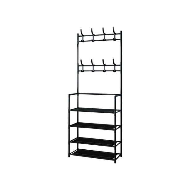 Yhmxh Utensilios de cocina Zapatero de pie, perchero, puerta integrada, multicapa, ahorro de espacio, sencillo, para el hogar, dormitorio, alquiler de habitaciones, almacenamiento