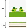 thumbnail image 3 of FMSHPON Happy St. Patrick's Day Birds in Hat Set of 6 Coaster for Drinks, Absorbent Ceramic Stone Coasters Cup Mat with Cork Base for Home Kitchen Room Coffee Table Bar Decor, 3 of 4